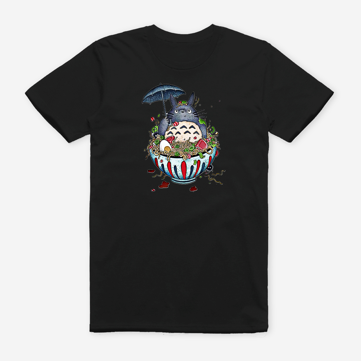 Totoro Cute Black T-shirt Summer 2020