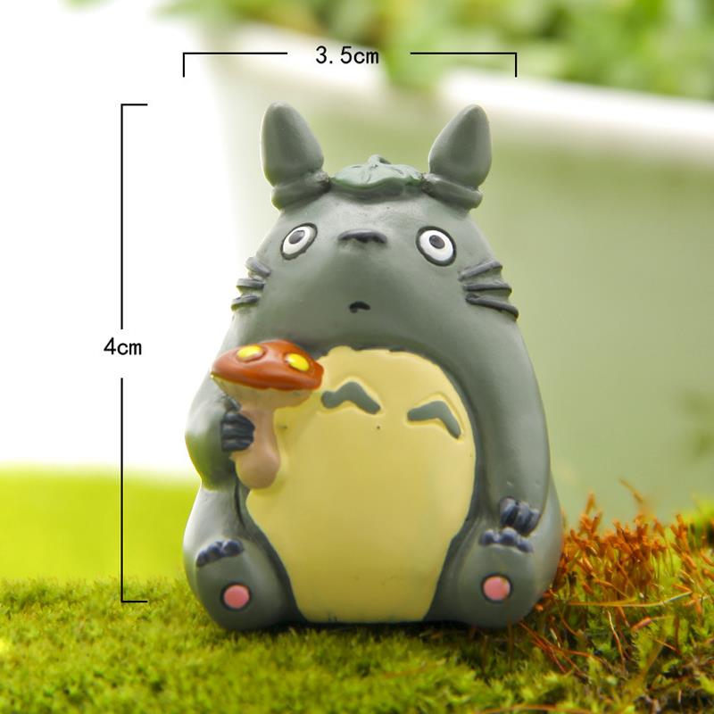 4cm Totoro With Mushroom PVC