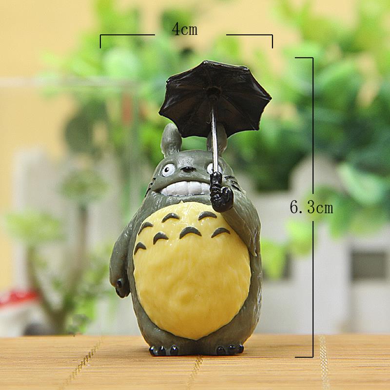 6.3cm Totoro With Umbrella PVC