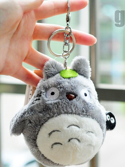 Mini Plush Totoro Keychain