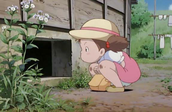 The characters in the movie My neighbor Totoro