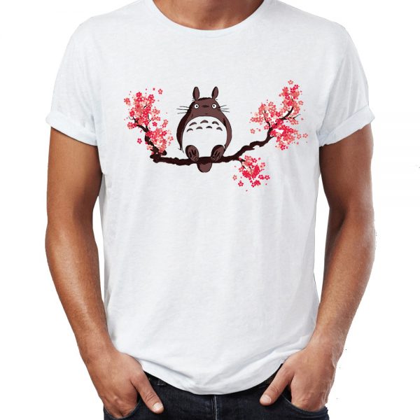 Totoro Sitting On A Blossoming Cherry Tree Gaming T-shirt