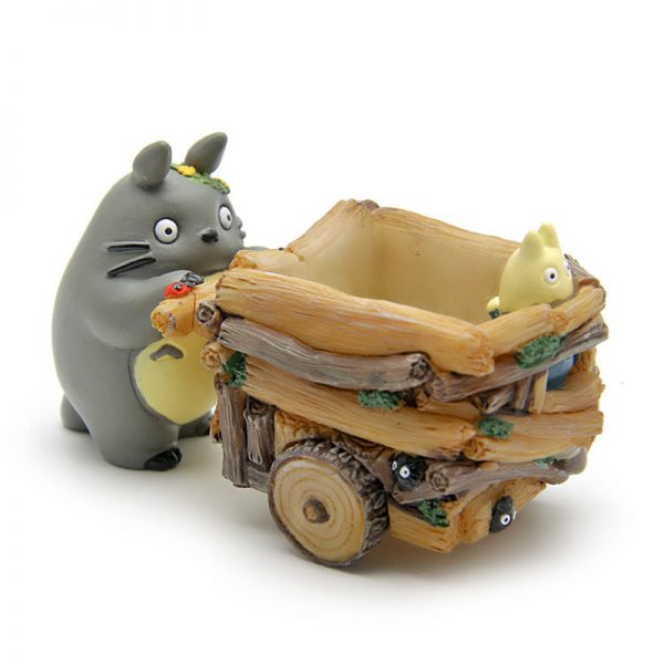 Totoro 5cm With Push Car Figurines