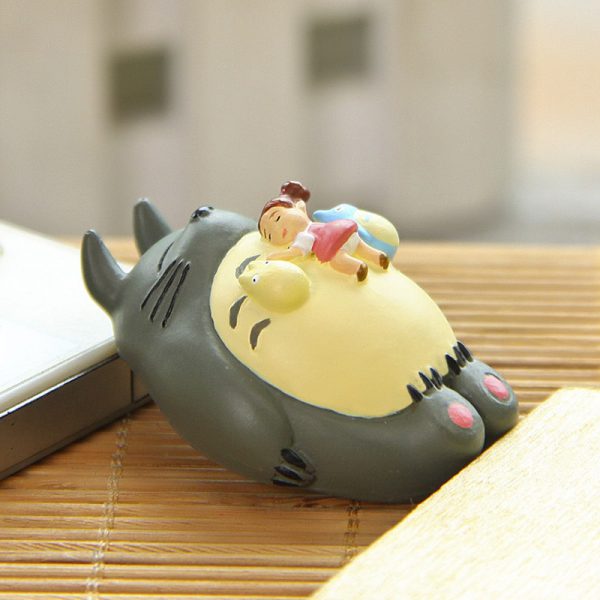 Cute Miyazaki Hayao + Totoro Sleepping Figurines