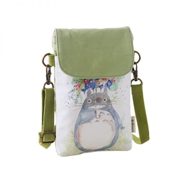Totoro Canvas Printing Crossbody Handbag