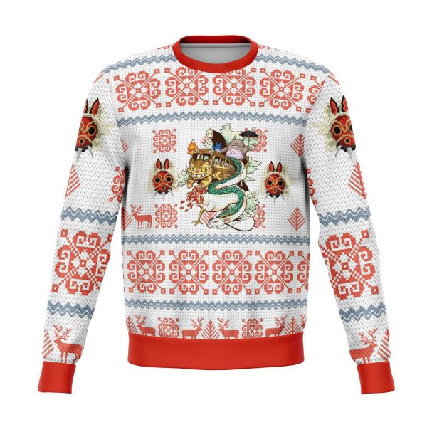 Studio Ghibli Light Premium Ugly Christmas Sweater