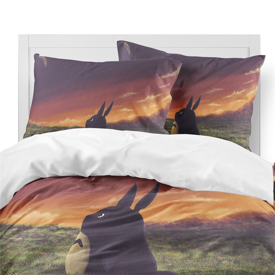 Totoro Sunset Theme Bedding Set