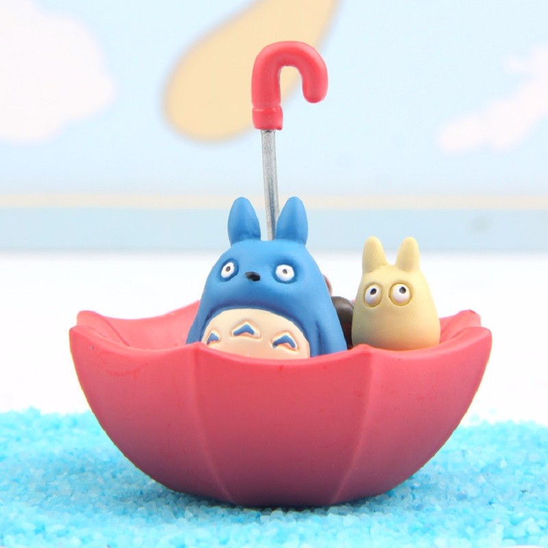 Cute Blue Totoro Umbrella
