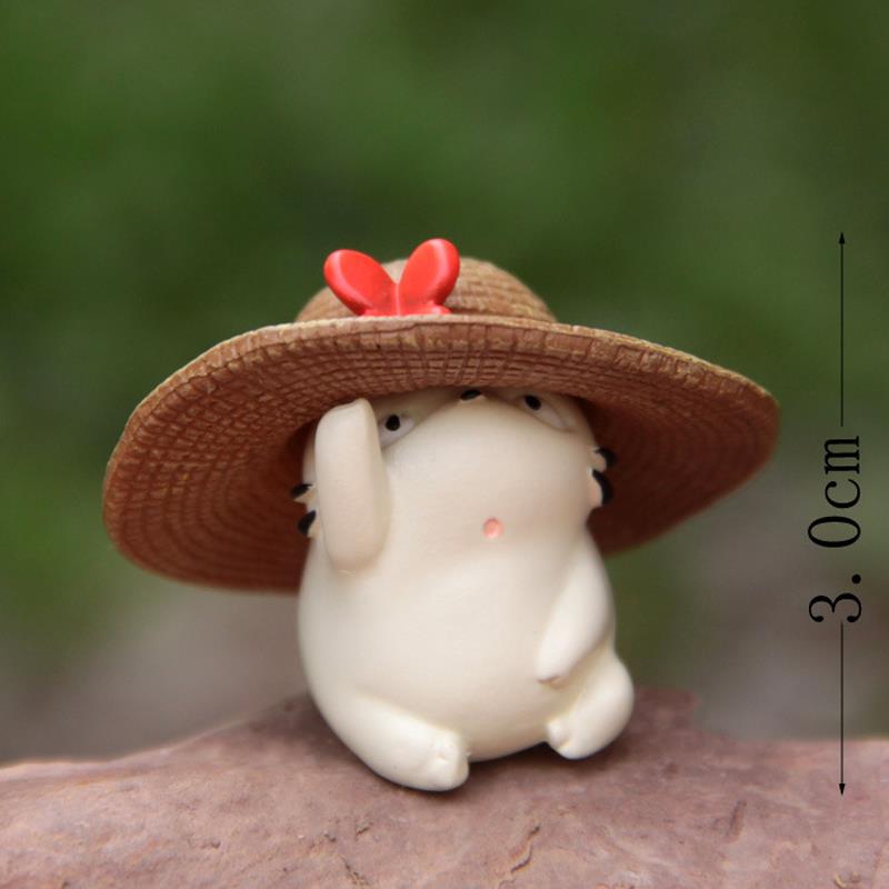 3cm White Baby Totoro With Hat