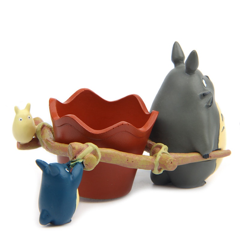 Totoro Toys Pull Cart Figurines