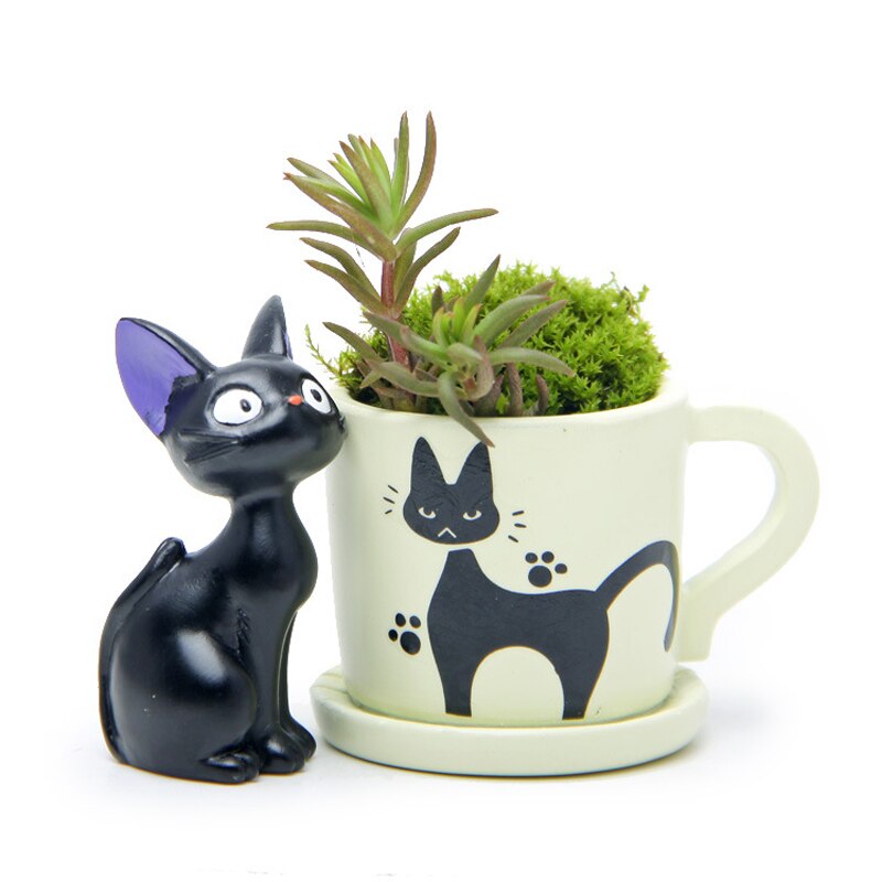 Small Cute Cup Kiki Cat Flower Pot