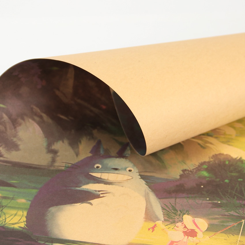 Totoro Kraft Paper Classic Poster