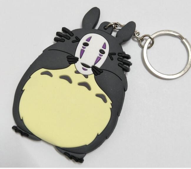 No Face Man With Bus Stop Keychain